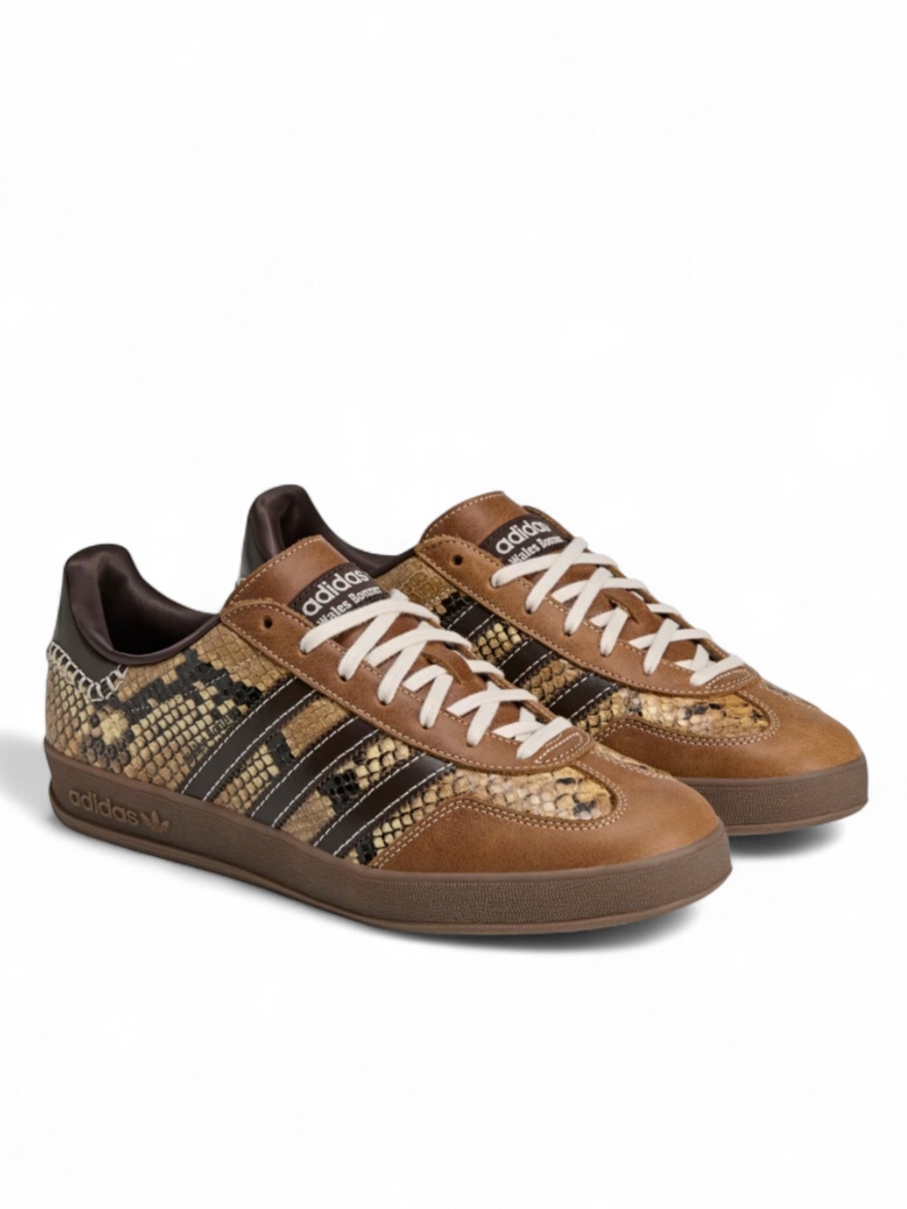 NWT Wales Bonner x adidas Gazelle Snake Shoes Size US Men 9.5/ Wmn 10.5